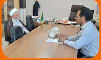 نشست رییس مرکز جاجرم با امام جمعه شهر سنخواست